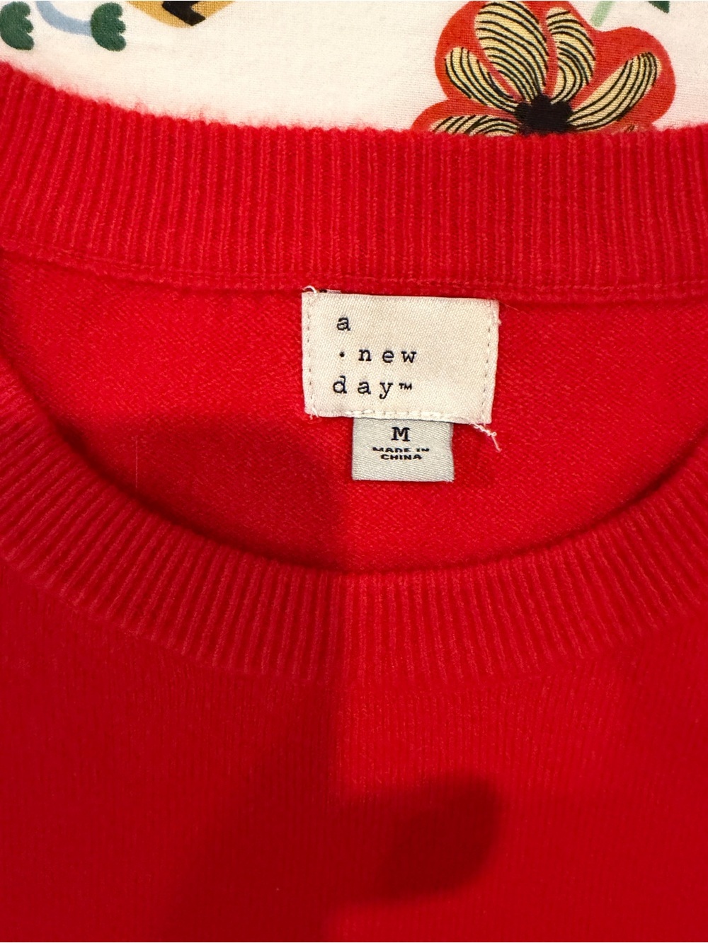 A New Day Women’s Holiday Red Crewneck Sweater
